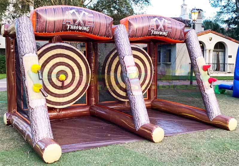 Double Player Inflatable Axe Throwing Game
