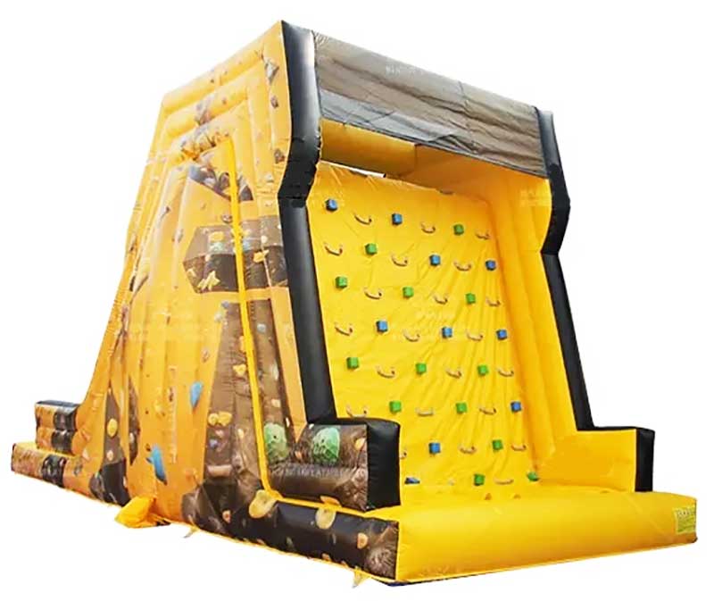 Inflatable Climbing Wall With Slide Inflatableisland co inflatable-climbing-wall-with-slide-inflatableisland-co