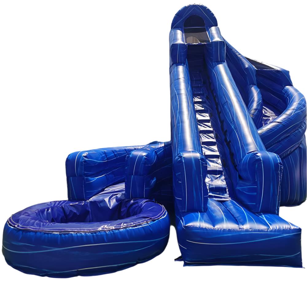 Inflatable Corkscrew Water Slide With Pool – inflatableisland.co