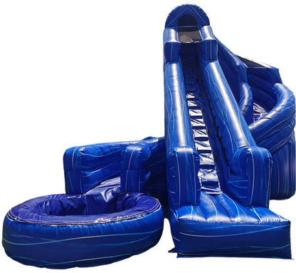 Inflatable Corkscrew Water Slide With Pool