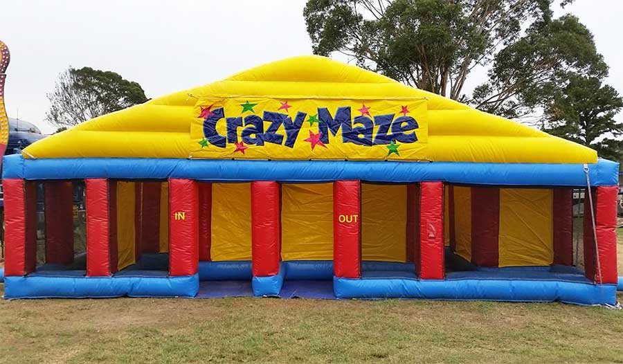 inflatable crazy maze