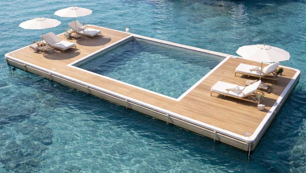 Inflatable Floating Pool Dock