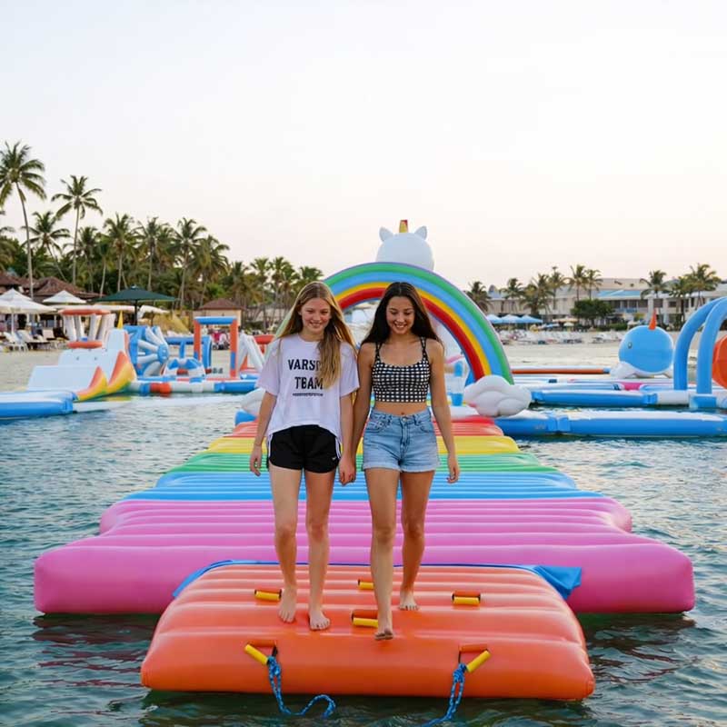 Inflatable Floating Water Park Obstacle Courses