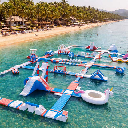 custom inflatable floating water park