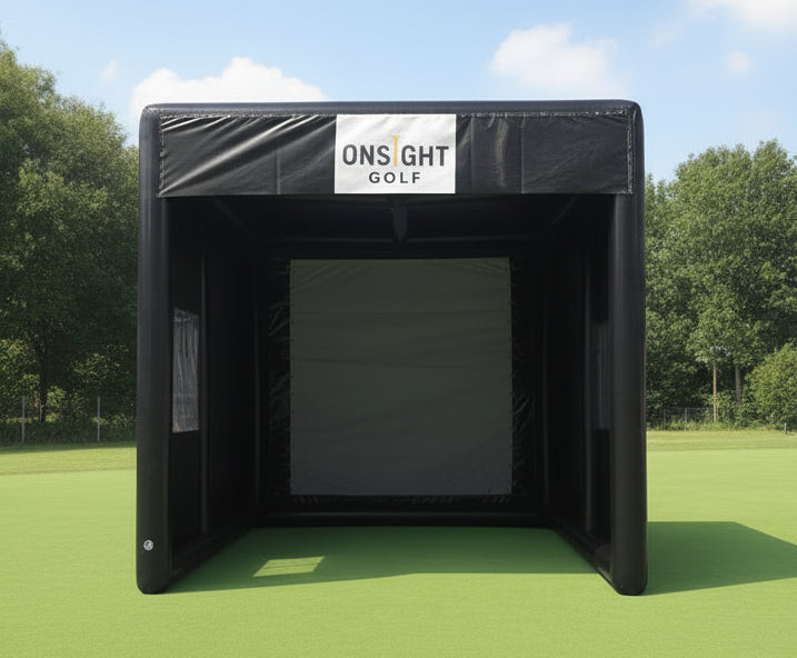 Inflatable Golf Ranges Inflatable Golf Enclosure With Impact Screen – inflatableisland.co