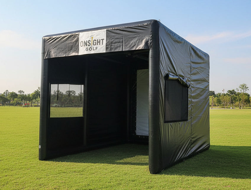 Inflatable Golf Ranges Inflatable Golf Enclosure With Impact Screen – inflatableisland.co