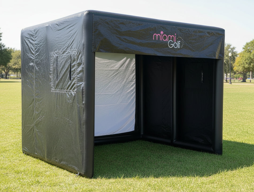 Inflatable Golf Ranges Inflatable Golf Enclosure With Impact Screen – inflatableisland.co