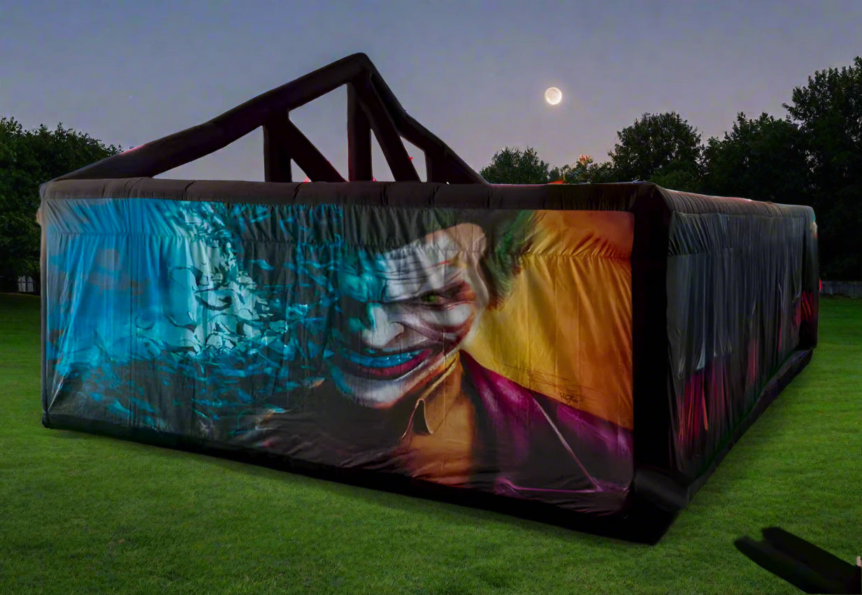 inflatable haunted house side