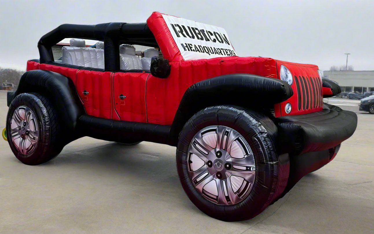 Lifelike Inflatable Jeep