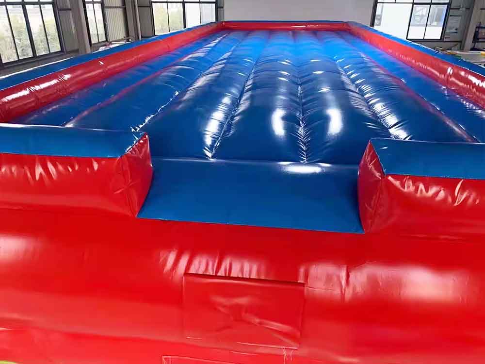 Red Blue Inflatable Jump Pad