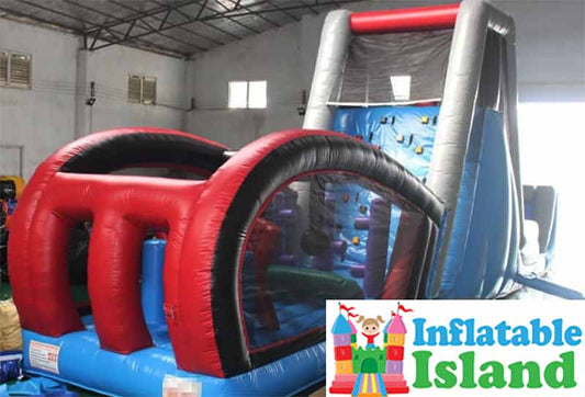 Ninja Inflatable Obstacle Course Wall