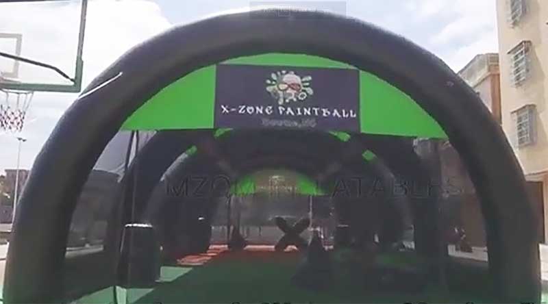 Inflatable Paintball Arena Front