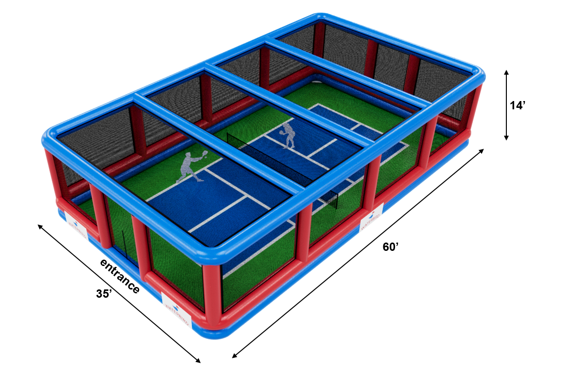 Inflatable Pickleball Court For Sale Top View