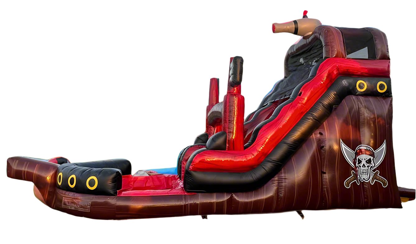 Inflatable Pirate Ship Water Slide