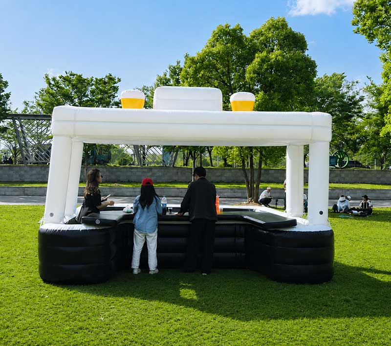Inflatable Pool With Bar Back