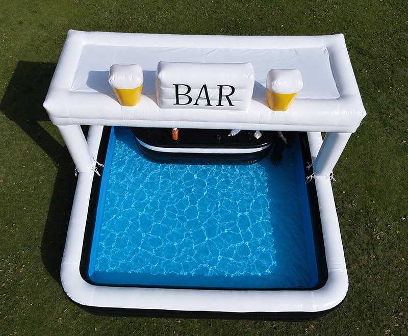 Inflatable Pool With Bar Top