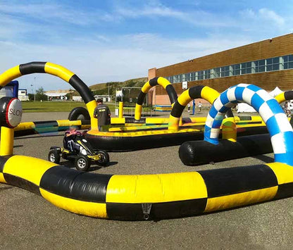 Inflatable Race Track Black and Yellow