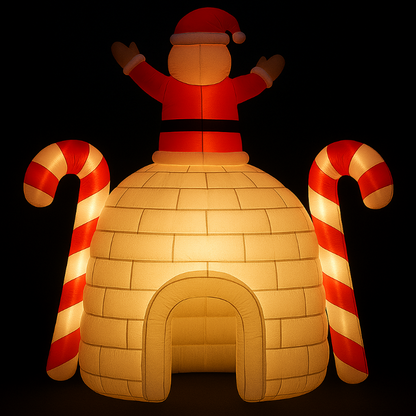 Large Inflatable Santa Igloo House