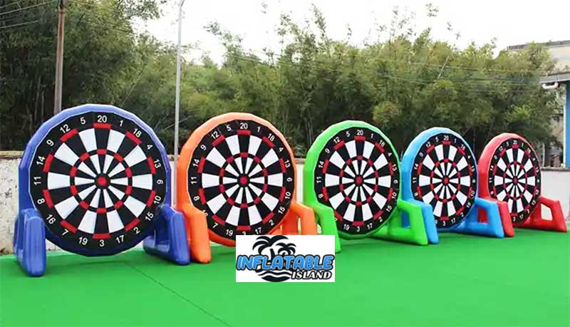 Giant Inflatable Soccer Dart Game Colors