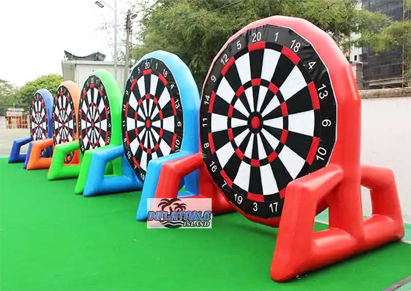 Giant Inflatable Soccer Dart Game Colors