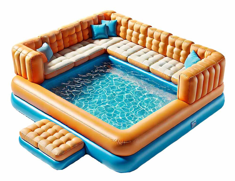 Plastic Inflatable Couch Large Inflatable Sofa Pool For Sale – inflatableisland.co