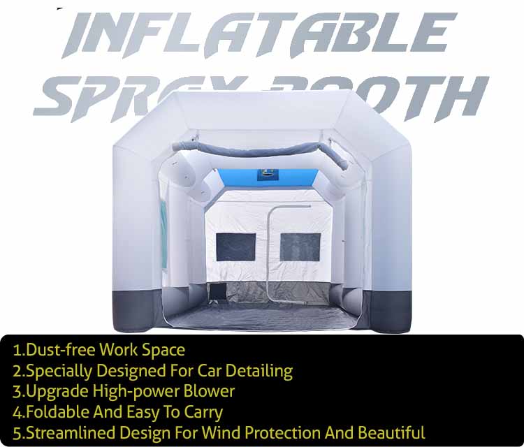 Inflatable Spray Booth For Autos