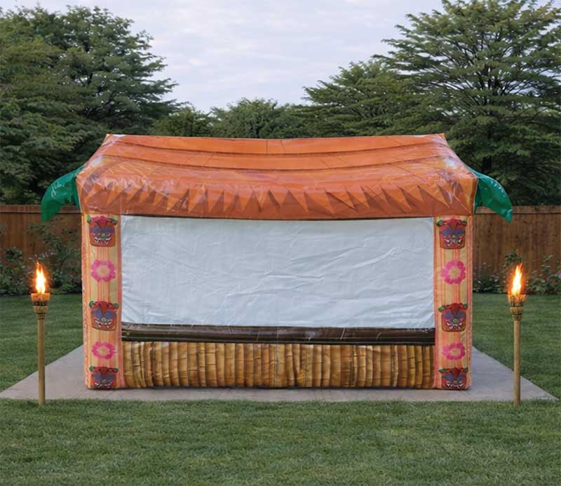 Inflatable Tiki Bar closed