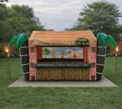 Inflatable Tiki Hut Front