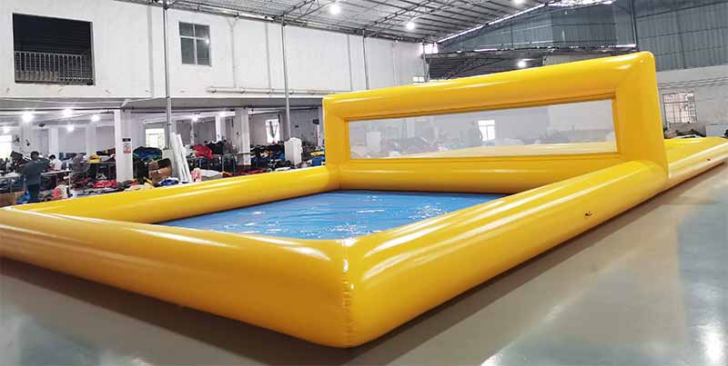 inflatable volleyball pool court