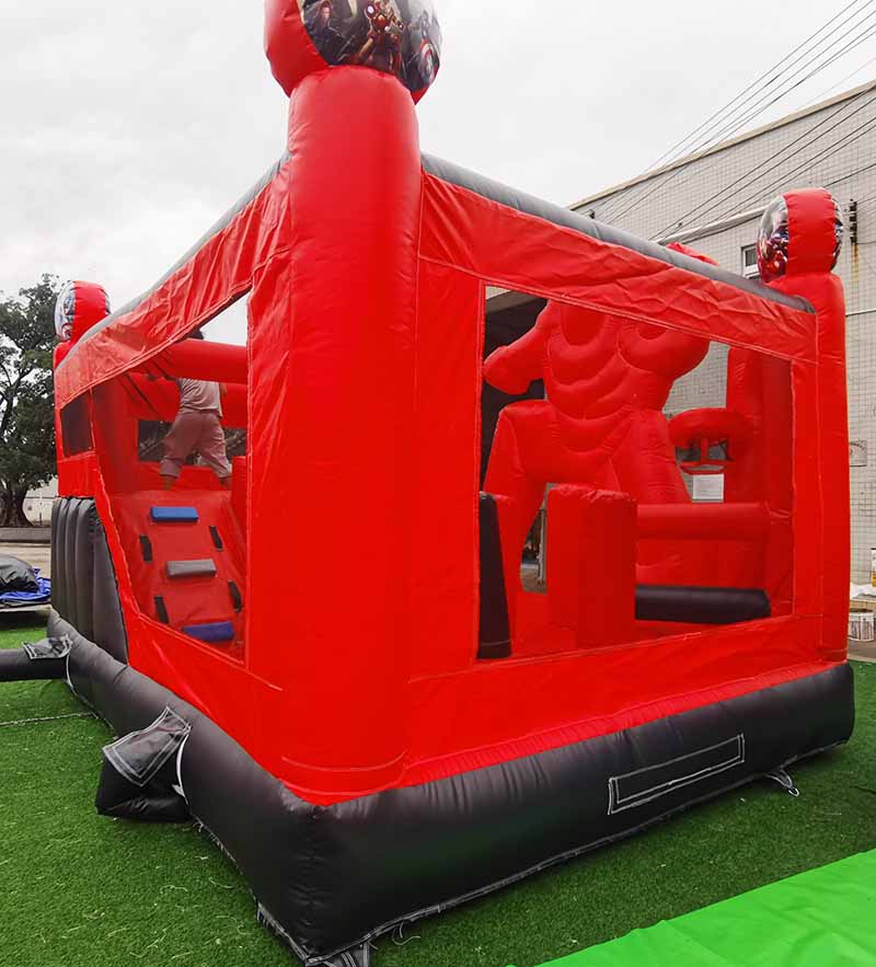 Iron Man Bounce House Side View