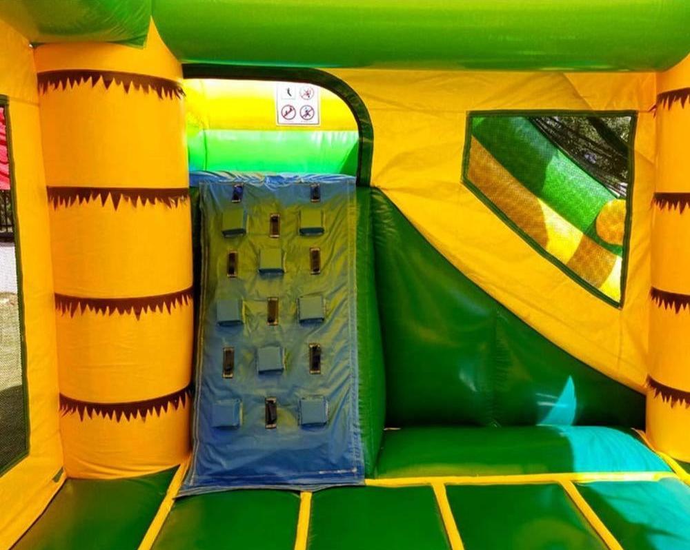 Inflatable Jungle Bounce House With Slide Inside