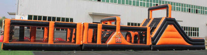 Large Inflatable Obstacle Course Side View