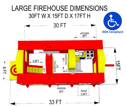 Inflatable Fire Education House