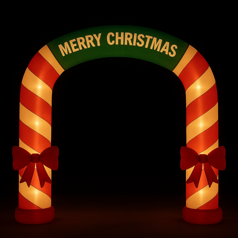 Giant Inflatable Christmas Candy Cane Archway