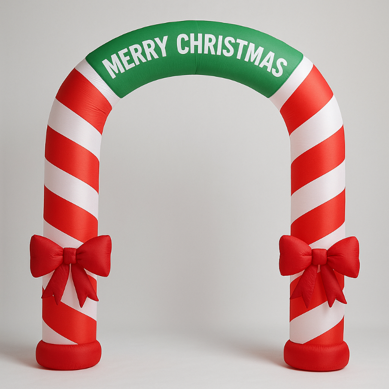Large Inflatable Christmas Candy Cane Archway