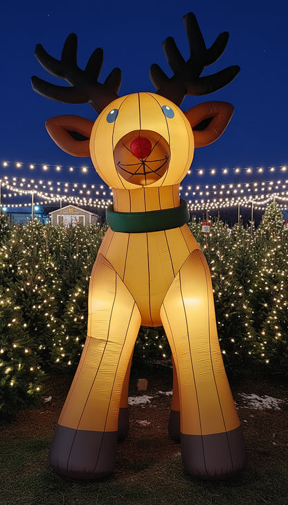 Giant Inflatable Reindeer With Lights For Sale