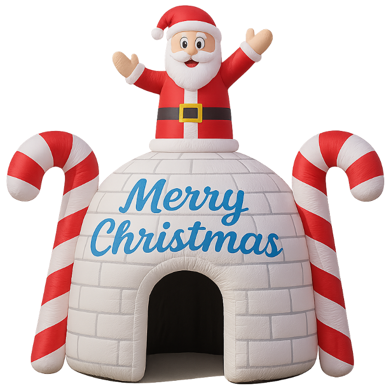Large Inflatable Santa Igloo House