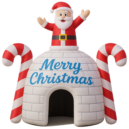 Large Inflatable Santa Igloo House