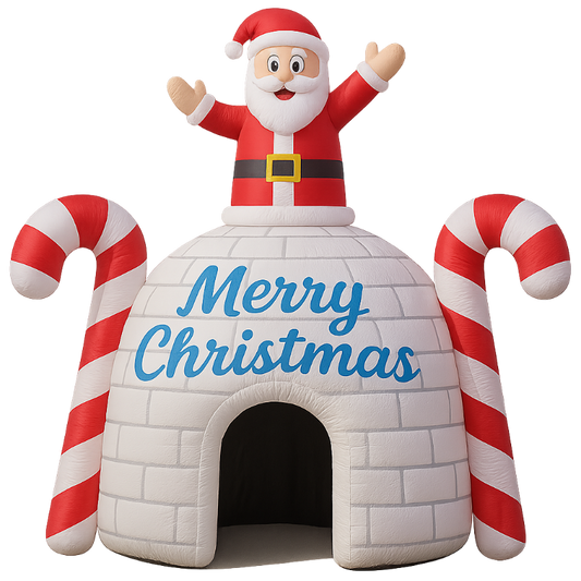 Large Inflatable Santa Igloo House
