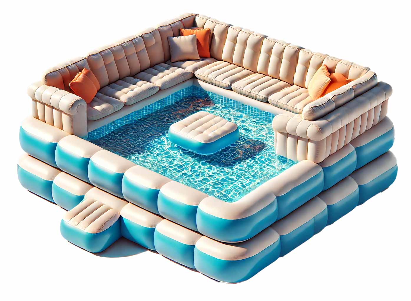 Large Inflatable Sofa Pool For Sale inflatableisland.co