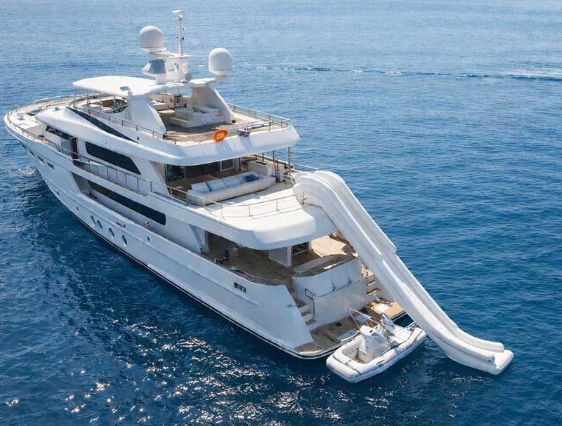 Large Inflatable Yacht Slides