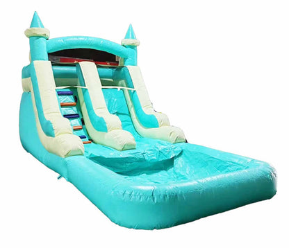 light blue inflatable water slide for sale