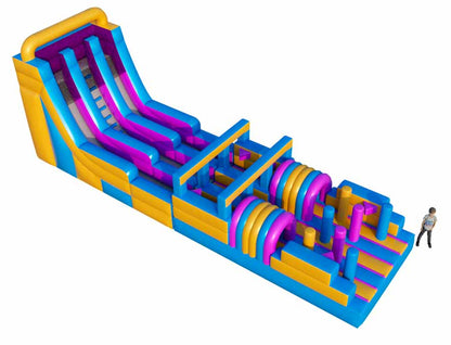 Ninja Course Inflatable Dome Mega Ninja Inflatable Obstacle Course – inflatableisland.co
