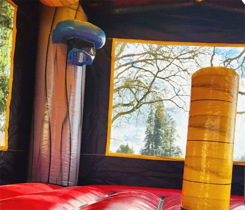 3D Monster Truck Bounce House Inside