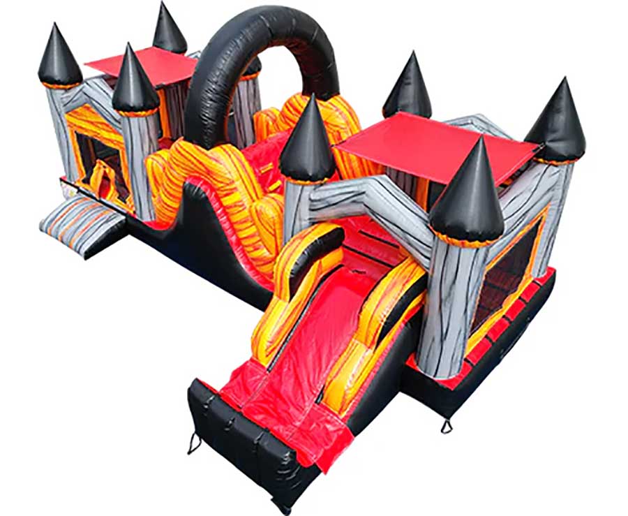 Obstacle Course Bounce House Combo Top