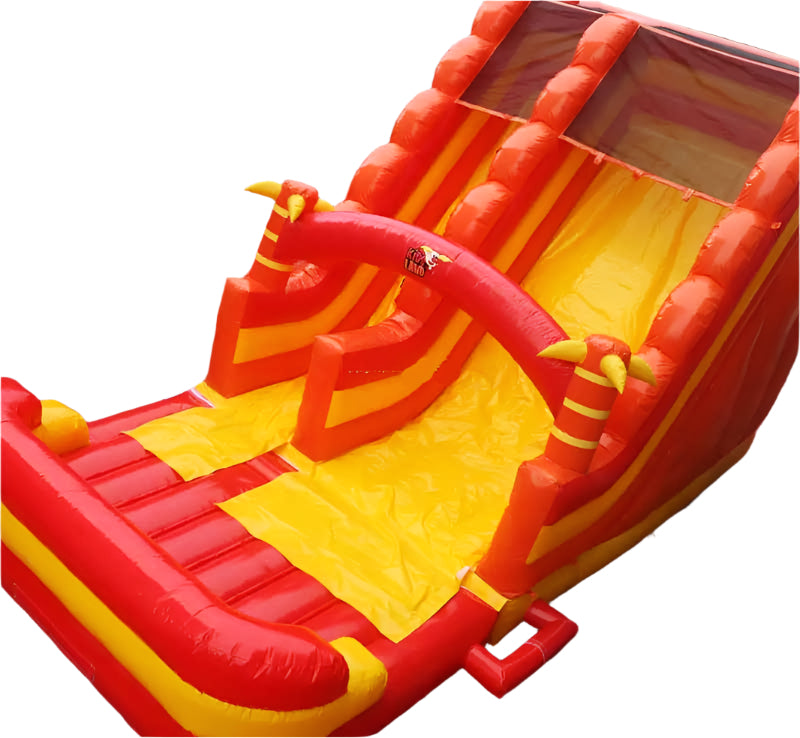 Orange Inflatable Water Slide Top