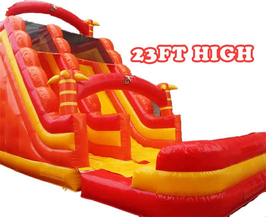 Orange Inflatable Water Slide