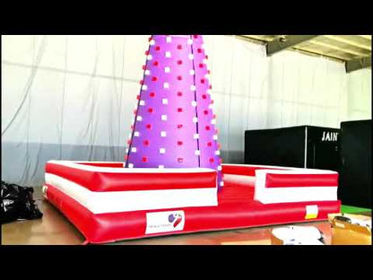 inflatable climbing wall video