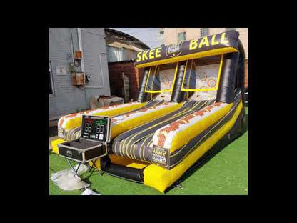 2 Lane Inflatable Skee Ball Game Video