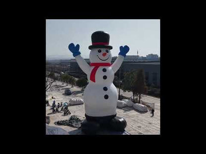 HUGE 60ft Inflatable Snowman Video